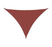 Yisssmeng Voile d'ombrage en terre cuite - Triangle - Oxford - Résistant aux intempéries - Protection UV - Matériau robuste pour jardin, terrasse, balcon, design moderne