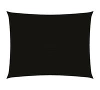 Yisssmeng Voile d'Ombrage Rectangulaire 2,5x5 m Tissu Oxford Noir