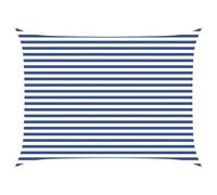 Yisssmeng Voile d'Ombrage Rectangulaire 6 x 3 m Polyester Bleu Blanc