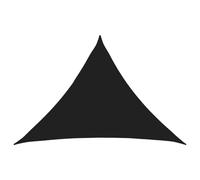 Yisssmeng Voile d'Ombrage Triangulaire 5x5x6m PEHD Respirant Noir