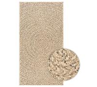 Yisssmeng ZIZUR Tapis 100 x 200 cm, aspect jute, 100 % polypropylène, robuste, résistant aux intempéries, pour salon, chambre à coucher, balcon et jardin, design moderne
