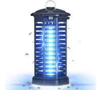 YISSVIC Lampe Anti Moustique 4200V 15W Tueur Mouche Electrique avec Éclairage LED Contre Moustiques Mouche et Autres Insecte Volants IPX4 pour Extérieur et Interieur