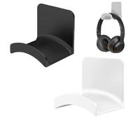 Yistoi 2 Pieces Support Casque, Universal Headphone Hook, Support Casque Gamer, Crochet Casque avec Adhésif Fort pour La Plupart Des Casques de Jeu, Bedroom, Bureau, Aucun Perçage N'est Nécessaire