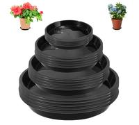 Yistoi 20 Pieces Soucoupe Pot Fleur, Coupelle Pot de Fleur, Fleur Plastique Soucoupes Pots, Soucoupes pour Pots de Fleurs, Conçu pour Le Jardinage Décoratif et Les Pots de Plantes