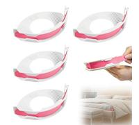 Yistoi 4 Piece Tendeur Drap Housse, Attache Drap Housse, Bloc Drap Housse Angle, Fastening Sheets, Fitted Sheet Holder Adjustable, no More Loose Sheets, Fitted, One-Time Easy Installation