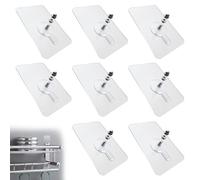 Yistoi 8 Pieces Fixation Murale Sans Percer, Attache Cadre Sans Percer, Fixation Cadre Sans Percer, Crochet Adhesif Mural Tableau, pour Accroche Cadres Photo,Horloges,Décoratives, Accroche Photos