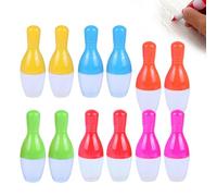 Yistoi Mini Stylos À Bille Rétractables, Stylo Rigolo, Stylo Kawaii, Forme Bowling, Cadeaux Anniversaire Enfants Invites pour Garçons Filles, Pochette Surprise Enfant, Rentrée des Classes