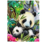 Yisumei Couverture chaude, douce et confortable, facile d'entretien, lavable en machine jolis pandas, Coton mélangé, Couleur 1, 150 x 200 cm