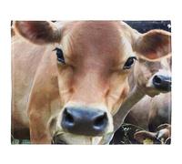 YISUMEI Couverture en jersey - Motif vache - En flanelle douce - 150 x 200 cm