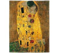 YISUMEI - Couverture Gustav Klimt Der Kuss en flanelle douce 150 x 200 cm