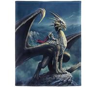 YISUMEI - Couverture polaire douce - Dragon magique, 150 x 200 cm, convient pour lit ou canapé