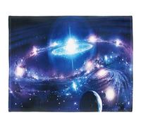 YISUMEI - Couverture Polaire Douce - Planètes spatiales lunes Galaxies, 150 x 200 cm, jeté de lit pour canapé ou lit