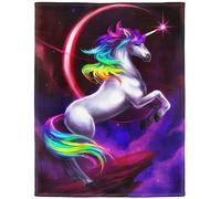 YISUMEI - Couverture Polaire Douce - Unicorn Dream - 150 x 200 cm - Convient pour canapé ou lit