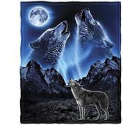 Yisumei Jeté de lit Confort chaleur douce facile d'entretien Lavage en machine à l ? Lfe Heulender Mond, Coton mélangé, Couleur 1, 150 x 200 cm