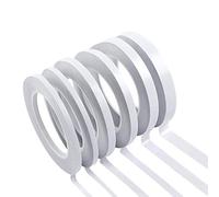 YISUMEI Lot de 6 rouleaux de ruban adhésif double face pour l'art, l'artisanat, le scrapbooking, la photo, le tampon, l'emballage cadeau, support de papier (largeur : 6 mm/9 mm/12 mm/15 mm)