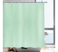 YISURE Rideau de Douche Vert Pomme étroit 100cm de Large pour Petite Baignoire Petit Rideau de Bain, Largeur 100 x Hauteur 180cm