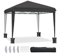 YITAHOME 3x3M Instant Heavy Duty Pop Up Gazebo, Folding Garden Camping Party Tent Canopy Marquee with Roller Bag, Stakes and Ropes for Patio Markets Beach