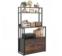 YITAHOME Armoire de classement avec tiroir, Armoire de Rangement avec étagère pour Format A4, Lettres, dossiers juridiques, Armoire de Rangement en métal, Support d'imprimante pour Bureau, école