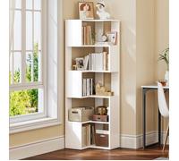 YITAHOME Bibliothèque avec 5 étagères - Autoportante - Chambre à Coucher - 54 x 40cm - Blanc