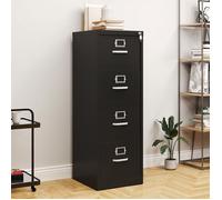 YITAHOME Classeur 4 tiroirs - pour format lettre/légal/A4 - pour le bureau à domicile - Noir - 45.8 x 45 x 133cm