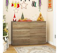 YITAHOME Commode avec 6 Tiroirs, Armoire à Tiroirs, Meuble Rangement, Commode Chambre, Commode avec Tiroirs, idéale pour Le Salon, la Chambre à Coucher et Le Bureau, 100x30x70 cm (Sonoma)