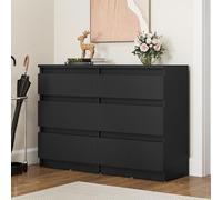 YITAHOME Commode, Noir, 100 x 30 x 70 cm