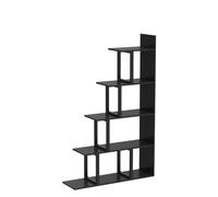 YITAHOME Étagère 5 étagères, bibliothèque d'angle autoportante en Forme de L, Support de Rangement Polyvalent de Style Minimaliste Moderne pour Salon, Chambre à Coucher, Couloir, Bureau, Noir