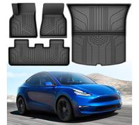 YITAHOME Kit Tapis Tesla Y,4 Pièces Tesla Model Y Juniper Tapis de Sol antidérapant imperméable Compatibles avec Tesla Model Y 2024, 2023, 2022, 2021, 2020