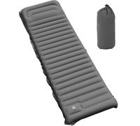 YITAHOME Matelas Isolant Auto-gonflant - Matelas Gonflable épais et Ultra léger imperméable avec Pompe et Oreiller intégrés - Matelas avec Pompe à Pied et Sac de Transport pour Les Voyages (Gris)
