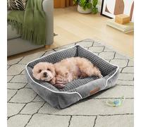 YITAHOME Panier pour Chien - Orthopédique Coussin pour Chien, Matelas Lavable, 51x48cm, Gris