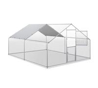 YITAHOME Poulailler XXL avec enclos - 3 x 2 m - Grand enclos pour 10 poules avec double verrouillage - Housse de protection UV imperméable et toit pointu pour poules, lapins et petits animaux (3 x 4 x