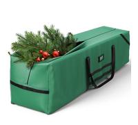 YITAHOME Sac de rangement pour sapin de Noël artificiel jusqu'à 7,5 m de hauteur, résistant, imperméable, avec poignées robustes et fermeture éclair, vert