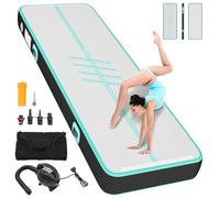 YITAHOME Tapis de tumbling gonflable en fibre de carbone 3 m - Côtés - Style alphabet - Avec pompe à air - 10 cm de haut - Tapis de tumbling - Gonflable - Pour entraînement, tumbling, yoga, fitness