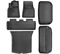 YITAHOME Tesla Model Y Lot de 6 Tapis de Sol en Caoutchouc antidérapant Haute paroi imperméable pour Toutes Saisons Compatible avec modèle Y 2024 2023 2022 2021 2020