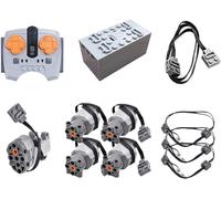 YITAIYUAN 11 pièces Technique Power Funtions Set télécommande Moteur servomoteur boîte de Batterie rallonge câble de câble Lumineux pour Voitures Techniques,