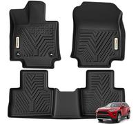 YITAMOTOR Tapis de Sol compatibles avec Toyota RAV4 2019-2025 (ne Convient Pas pour Hybrid ou Prime), Tapis de Sol en TPE Noir sur Mesure Toutes Saisons
