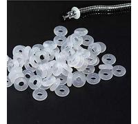 Yitaocity Lot de 100 clips en caoutchouc élastique pour bracelets et colliers à breloques de style européen