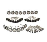 Yitaocity Lot de 45 brosses en fil d'acier pour outils rotatifs Dremel