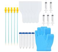 Yitaocity Lot de 5 kits d'élevage d'insémination artificielle pour chien, kit d'élevage canin, kit d'élevage d'insémination canine, insémination artificielle jetable, fournitures d'élevage canin
