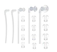 Yitaocity Lot de bouchons d'oreille 15 en 1 en silicone pour appareil auditif - Dômes pour appareils auditifs - Transparent