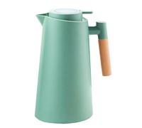 YiTePeDo Thermos Isotherme 1 Litre Bleu avec Poignée en Bois - Double Paroi à Vide pour Conservation Longue Durée - Idéal pour Thé Café et Boissons (Bleu)