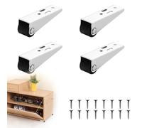 Yitexin 4 Pièces Roulettes Lisses avec 16 Vis, Roulettes Pivotantes pour Porte Coulissante à Montage Latéral Ou Vertical, Directionnelles Silencieuses pour Meubles, Portails (4)