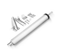 Yitexin Kit de Ferme-Porte Pneumatique Argenté pour écran et tempête, Amortisseur de Porte avec Support et Pièces, Fermeture Porte Silencieux avec Vitesse de Fermeture Réglable (Argent)