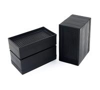 Yitexin Lot de 2 rehausseurs de lit, rehausseurs de Meubles, rehausseurs de lit rectangulaires, Robustes, empilables et réglables, rehausseurs de Table pour Bureau, Hauteur de 8 cm