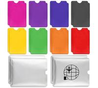 Yitexin Lot de 20 pochettes de protection pour passeport de voyage, cartes de crédit, bloquant les signaux, cartes d'identité, étanches et antivol contre le vol de données, couleurs mixtes, NO,