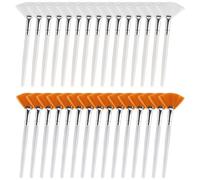 Yitexin Lot de 30 pinceaux souples en éventail pour esthéticienne du visage, pinceau de maquillage à tête plate, outil d'application pour crème de boue, maquillage, peler les femmes et les filles