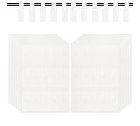 Yitexin Lot de 360 étiquettes de câble autocollantes pour gestion des fils d'ordinateur, étiquettes blanches étanches, imprimables A4 pour imprimante laser, 12 feuilles (blanc)