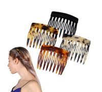 Yitexin Lot de 4 Peignes à Cheveux Décoratifs, Peigne Latéraux Français, Peignes à Cheveux pour Femme Accessoires de Coiffure pour Chignon, Queue-de-Cheval (4 Styles)