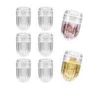 Yitexin Lot de 8 infuseurs à thé en plastique pour bouteilles à large goulot - Diffuseur de thé transparent réutilisable - Porte-filtre à thé pour tasse, tasse et théière (transparent)