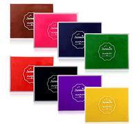 Yitexin Lot de 8 tampons encreurs lavables de 12,5 x 10 cm pour travaux manuels, peinture au doigt, tampons de couleur pour papier, carte, carnet, affiche (8 couleurs)